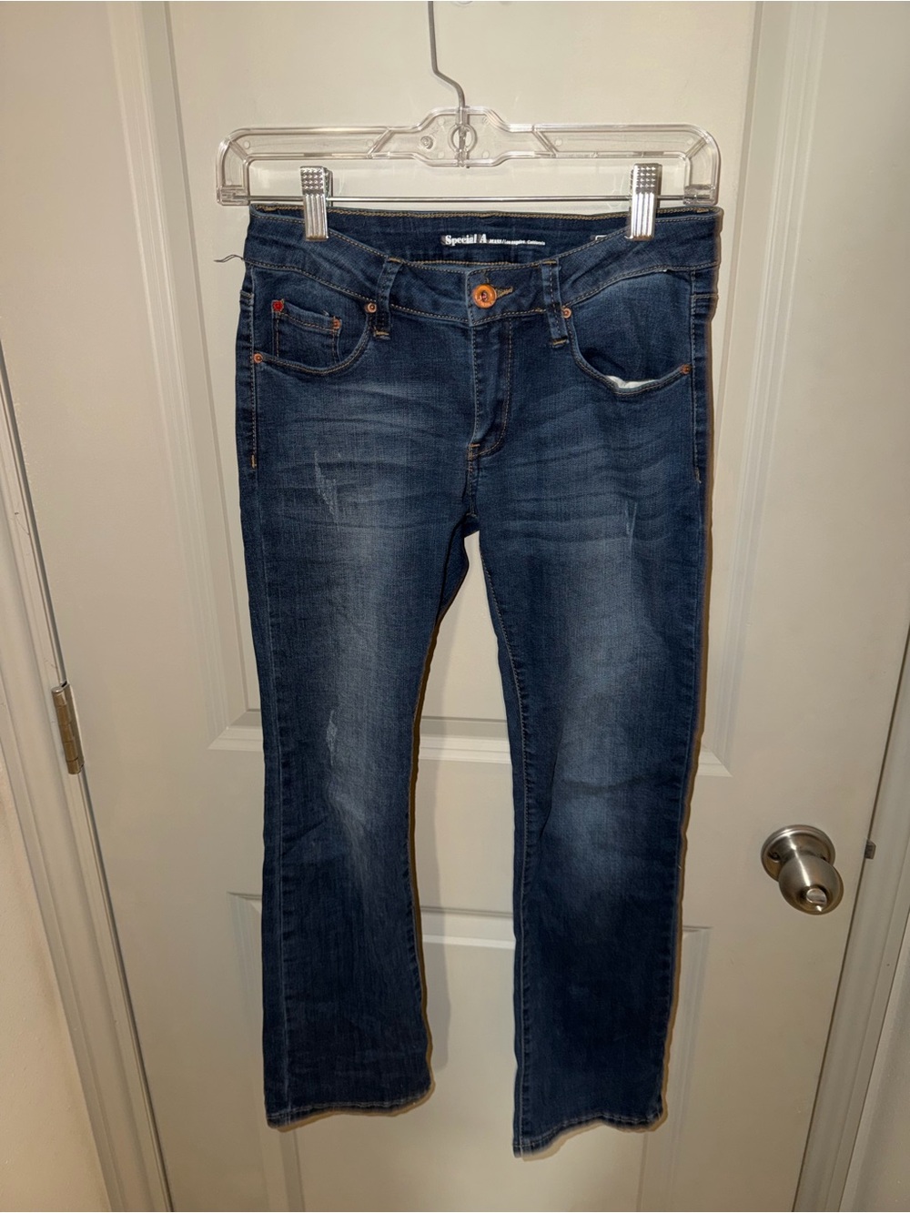 Dark Wash Straight Leg Jeans
